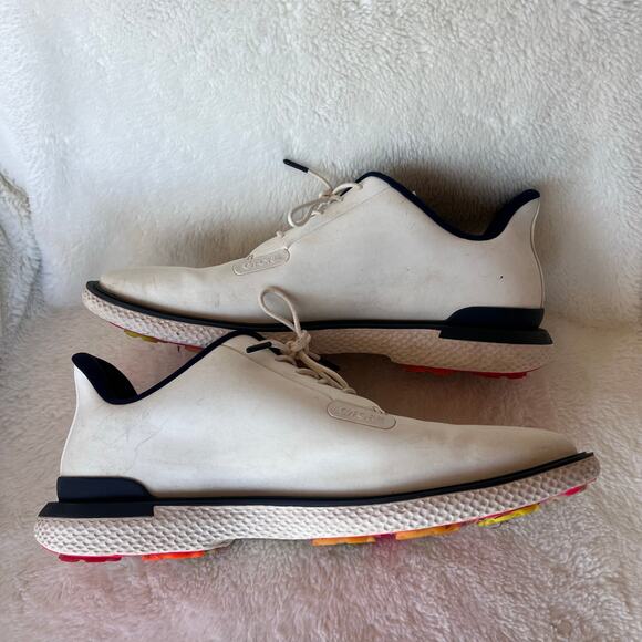 G/FORE Gallivan2r Men’s Golf Shoes White Navy 11.5 Lightweight Spikeless Comfort - Picture 3 of 8